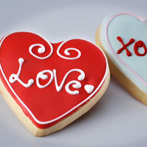 heart butter shortbread cookies