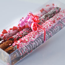 Load image into Gallery viewer, Valentine gift chocolate dipped &amp; decorated with hearts and sprinkles
