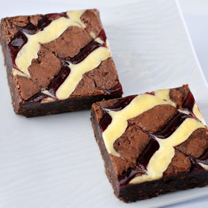 raspberry cheesecake swirl brownie