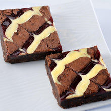 Load image into Gallery viewer, raspberry cheesecake swirl brownies
