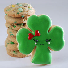 Load image into Gallery viewer, Poppie&#39;s Dough St. Patrick&#39;s Day Gifts Delivered Nationwide, Fresh Baked in Chicago, Shamrock Cookies, Leprechaun Cookies, St. Patrick&#39;s Day Gift Baskets, St. Pattys day gift
