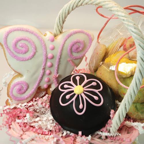 Butterfly Cookie & Brownie Basket - Poppie's Dough